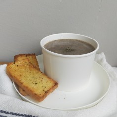 Mushroom Soup Garlic Bread